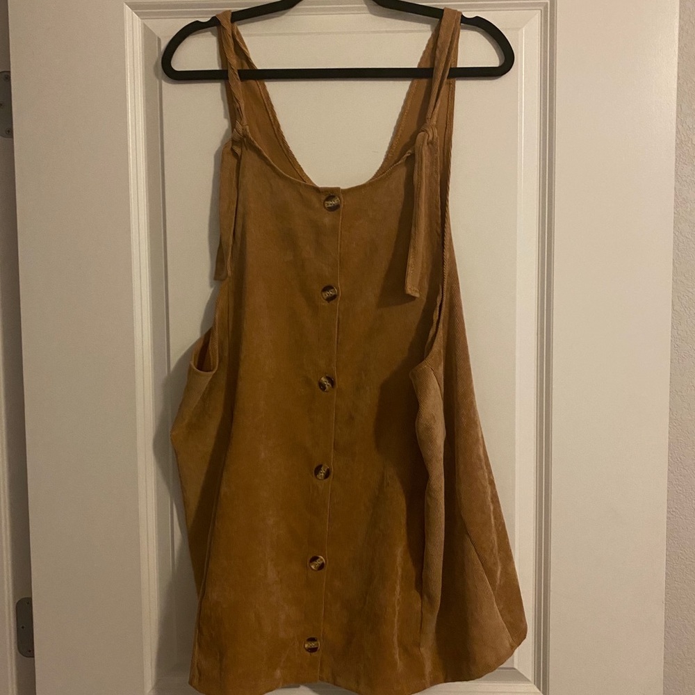 Corduroy overall dress